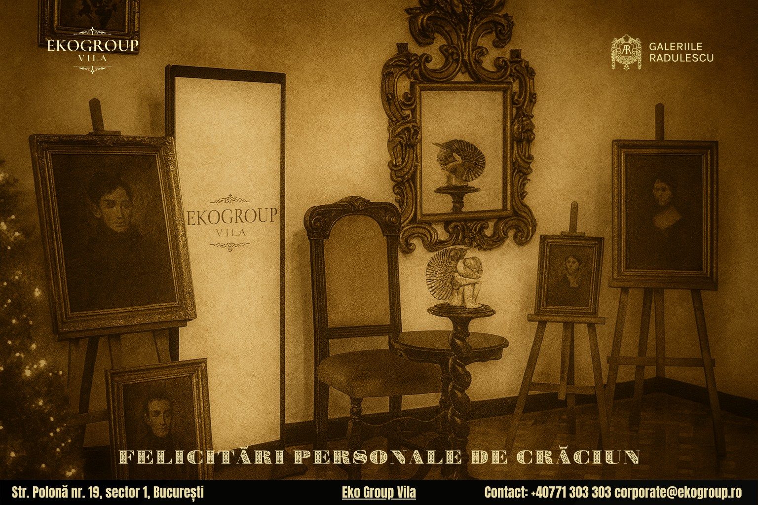 Urări de Crăciun în ton interbelic, călătorie culturală la Crăciunul anilor ’30 găzduit de Eko Group Vila